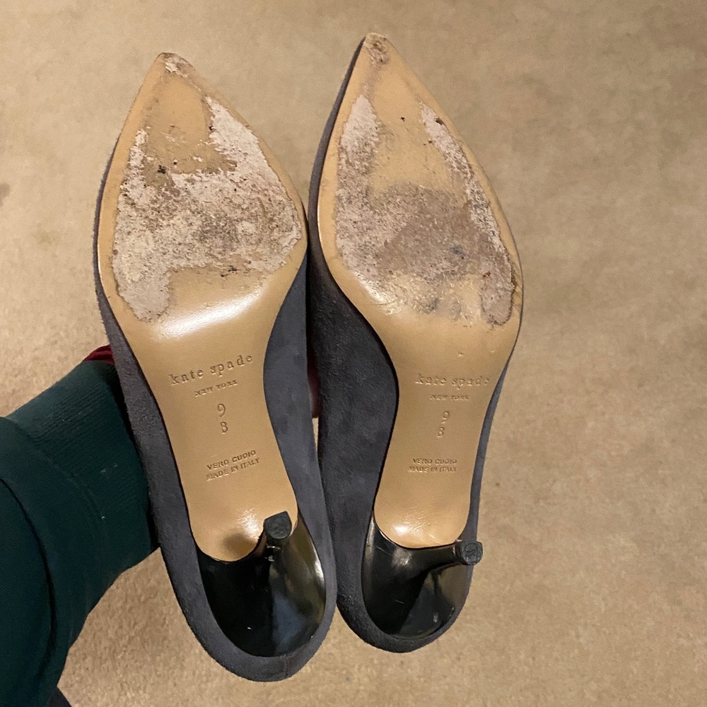 Kate Spade Elegant Gray Heels - Picture 4 of 7